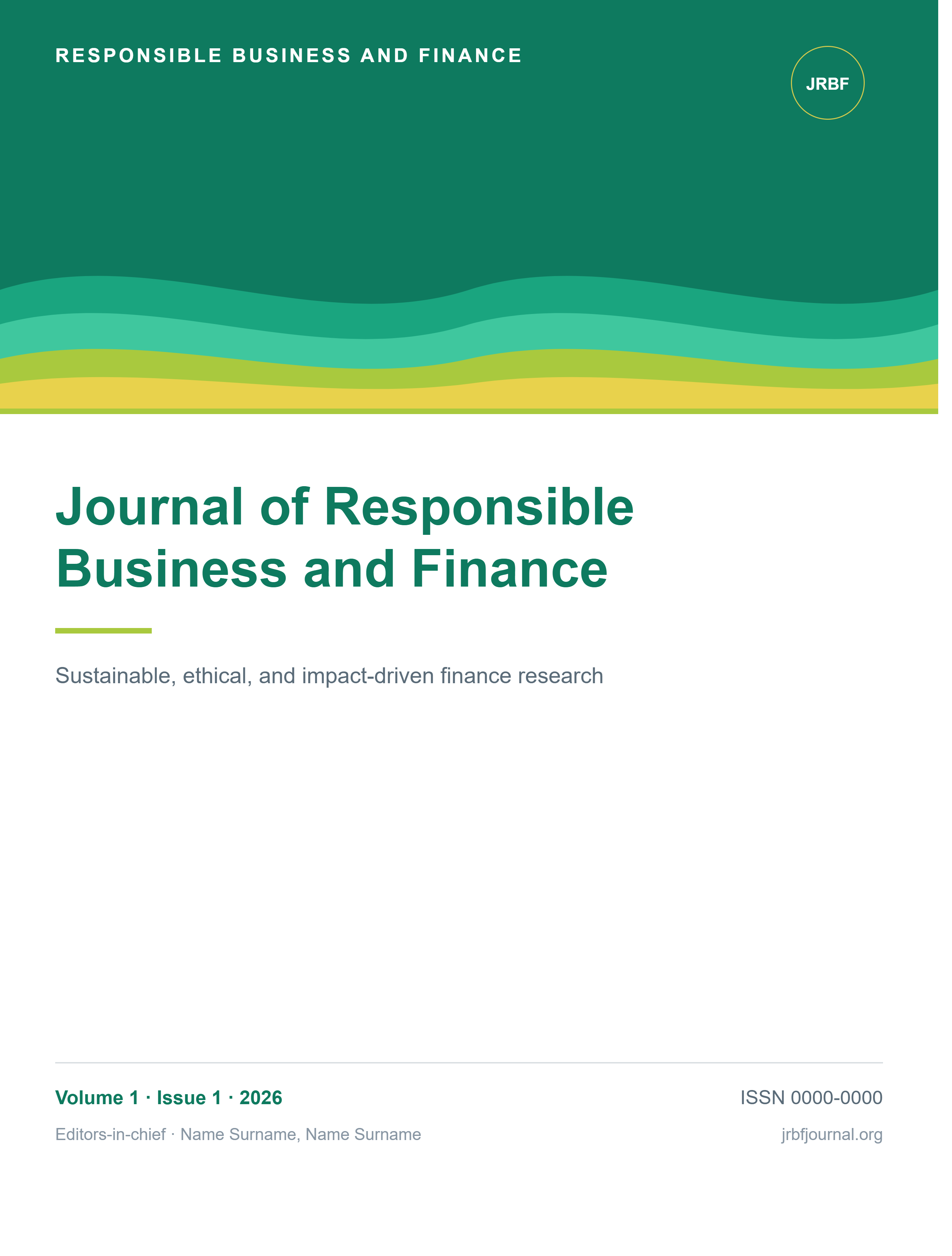 Journal of Responsible Business and Finance (JRBF)