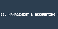 BUSINESS, MANAGEMENT & ACCOUNTING Series